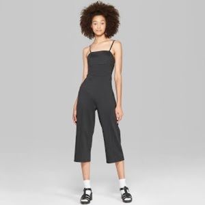 Strappy Knit Jumpsuit Wild Fable Black XL black
